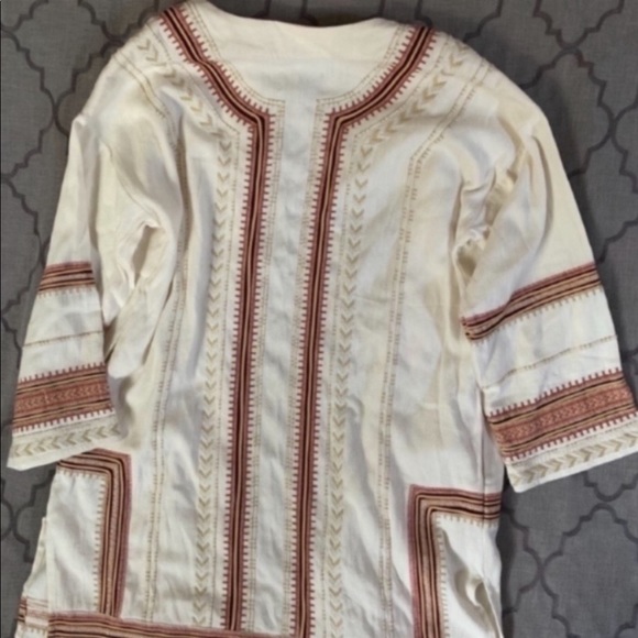 🌵NWT🌵Frye Boho Chic Embroidered Open Front Duster Jacket - Picture 7 of 16